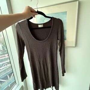 Aritzia Wilfred Mini Dress Long Sleeve